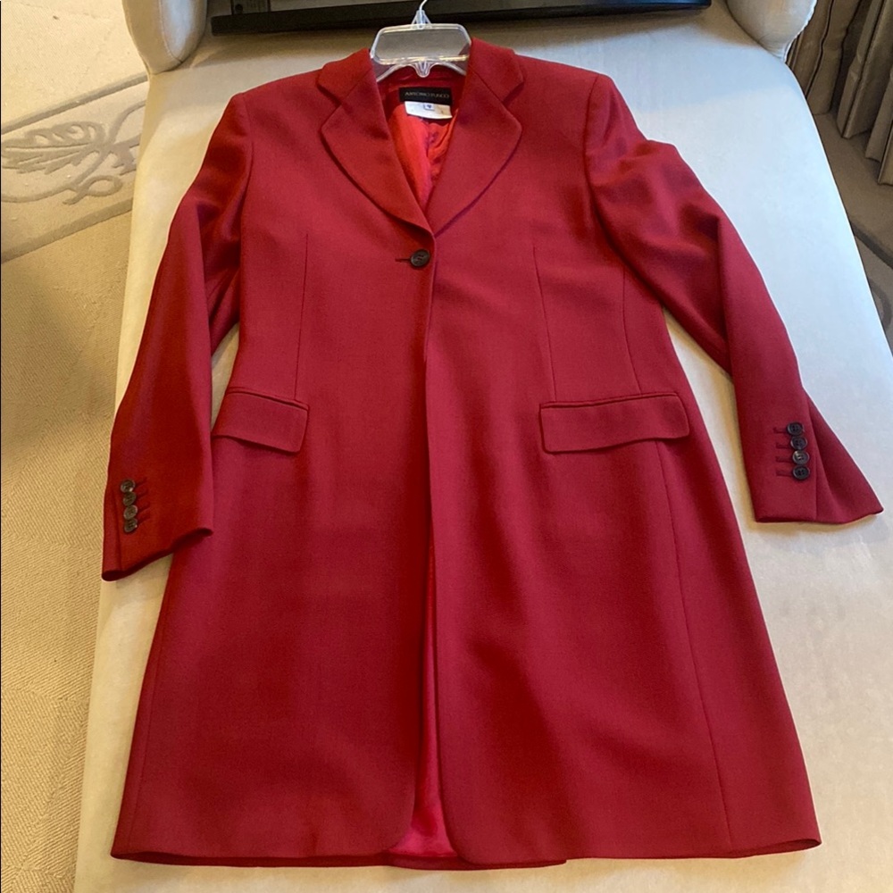 Elegant Red Women's Coat